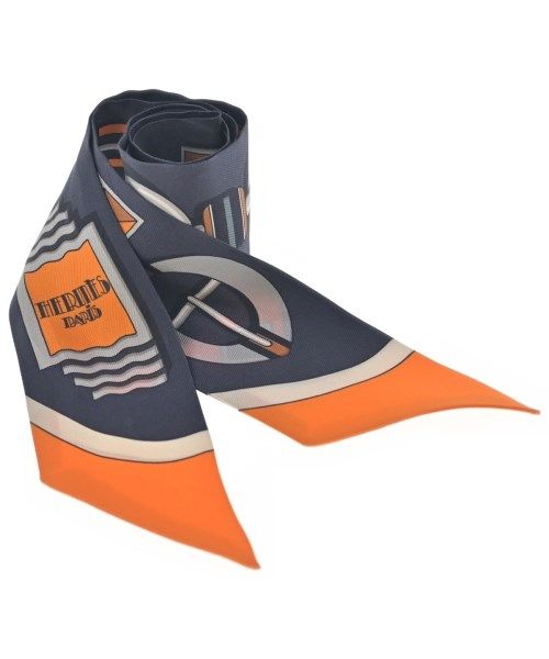 Hermes Bandana Scarf Navy — view 3