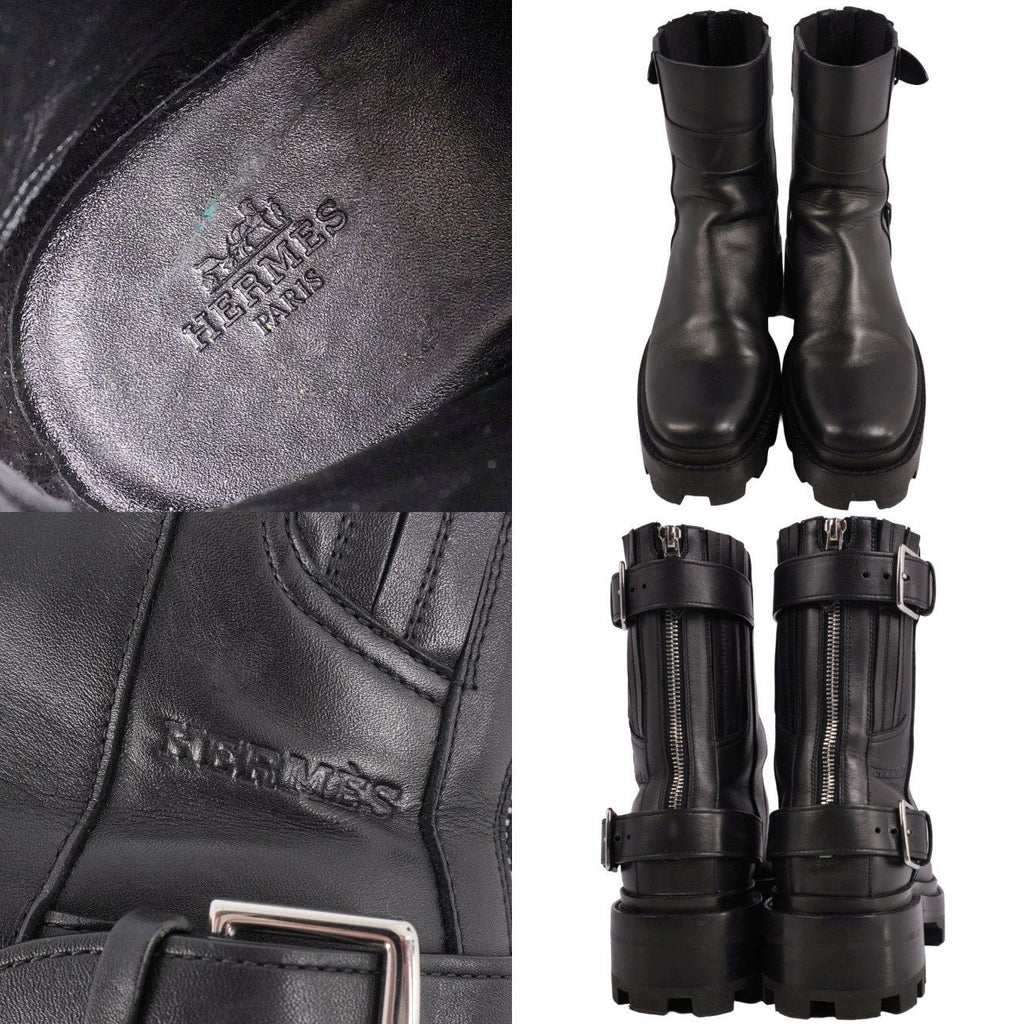 Hermes Boots Jamie Short Leather — view 9