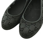 Gucci GG Pattern Rubber Shoes Flat Logo Interlocking One Color 37 Black SS — view 3