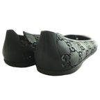 Gucci GG Pattern Rubber Shoes Flat Logo Interlocking One Color 37 Black SS — view 5