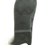 Gucci GG Pattern Rubber Shoes Flat Logo Interlocking One Color 37 Black SS — view 7