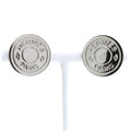 Hermes Series Metal Silver Earrings