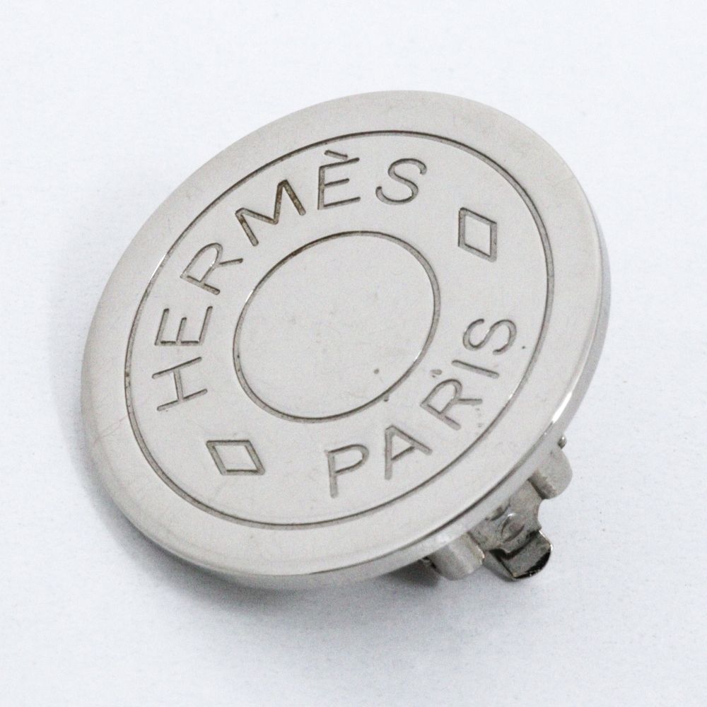 Hermes Series Metal Silver Earrings — view 6