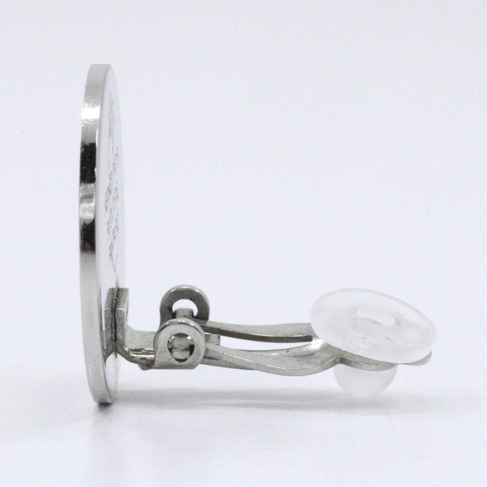 Hermes Series Metal Silver Earrings — view 5