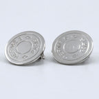 Hermes Series Metal Silver Earrings — view 4