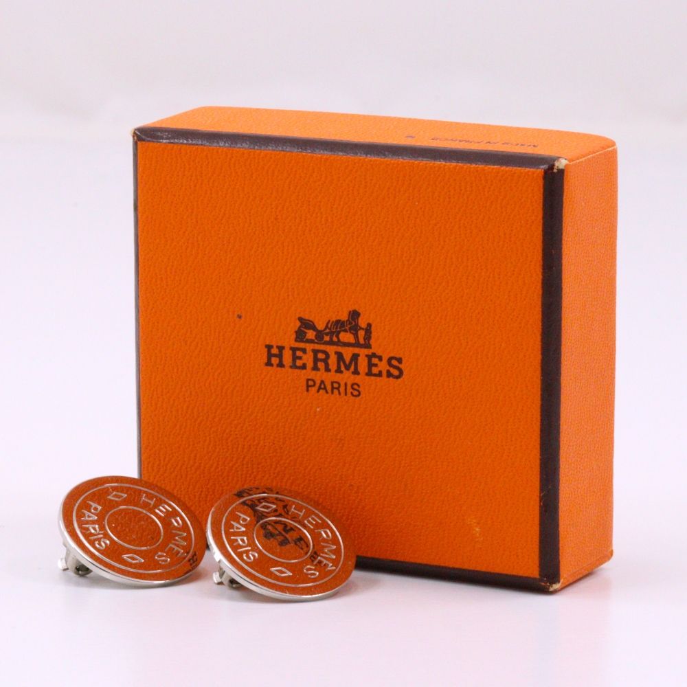 Hermes Series Metal Silver Earrings — view 9
