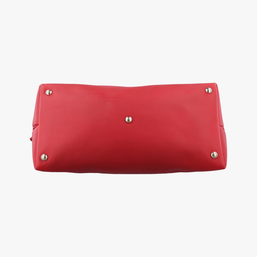 Gucci Valentine Heart Charm Beige Red Canvas Leather Keychain — view 3