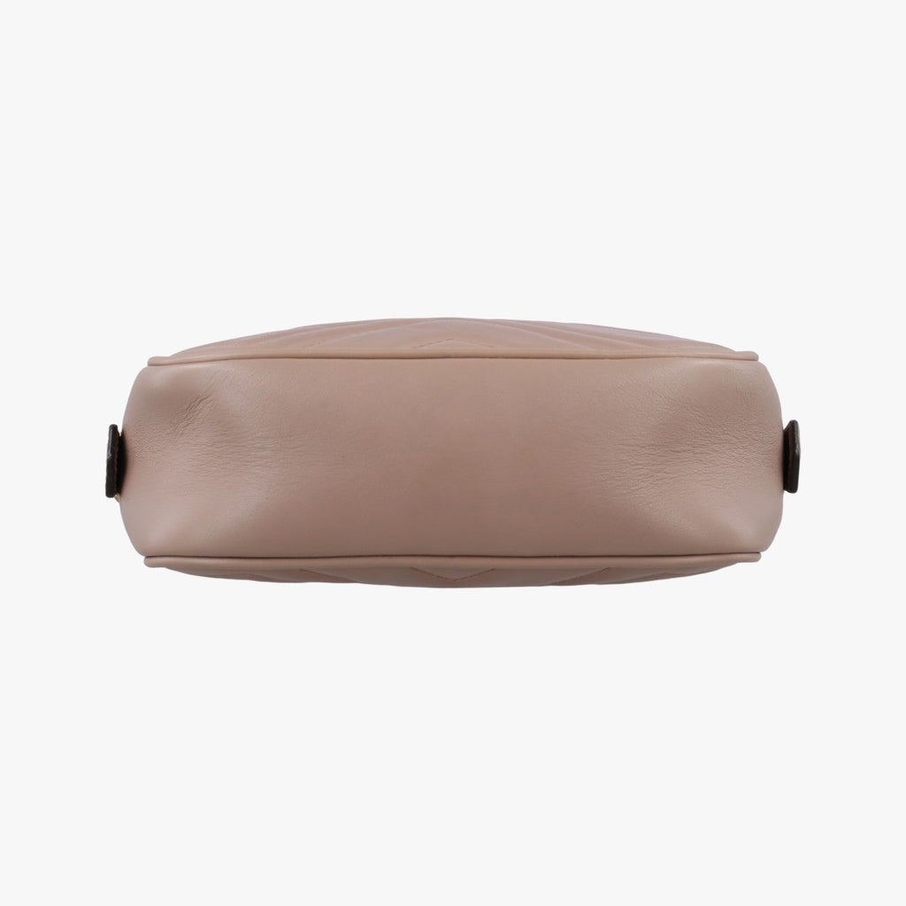Gucci GG Marmont Beige Leather Shoulder — view 3