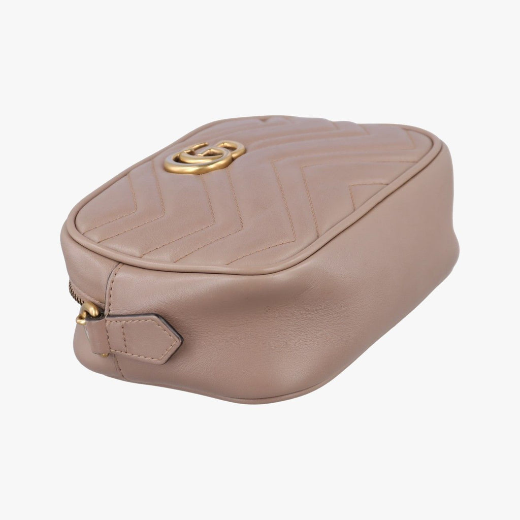 Gucci GG Marmont Beige Leather Shoulder — view 5