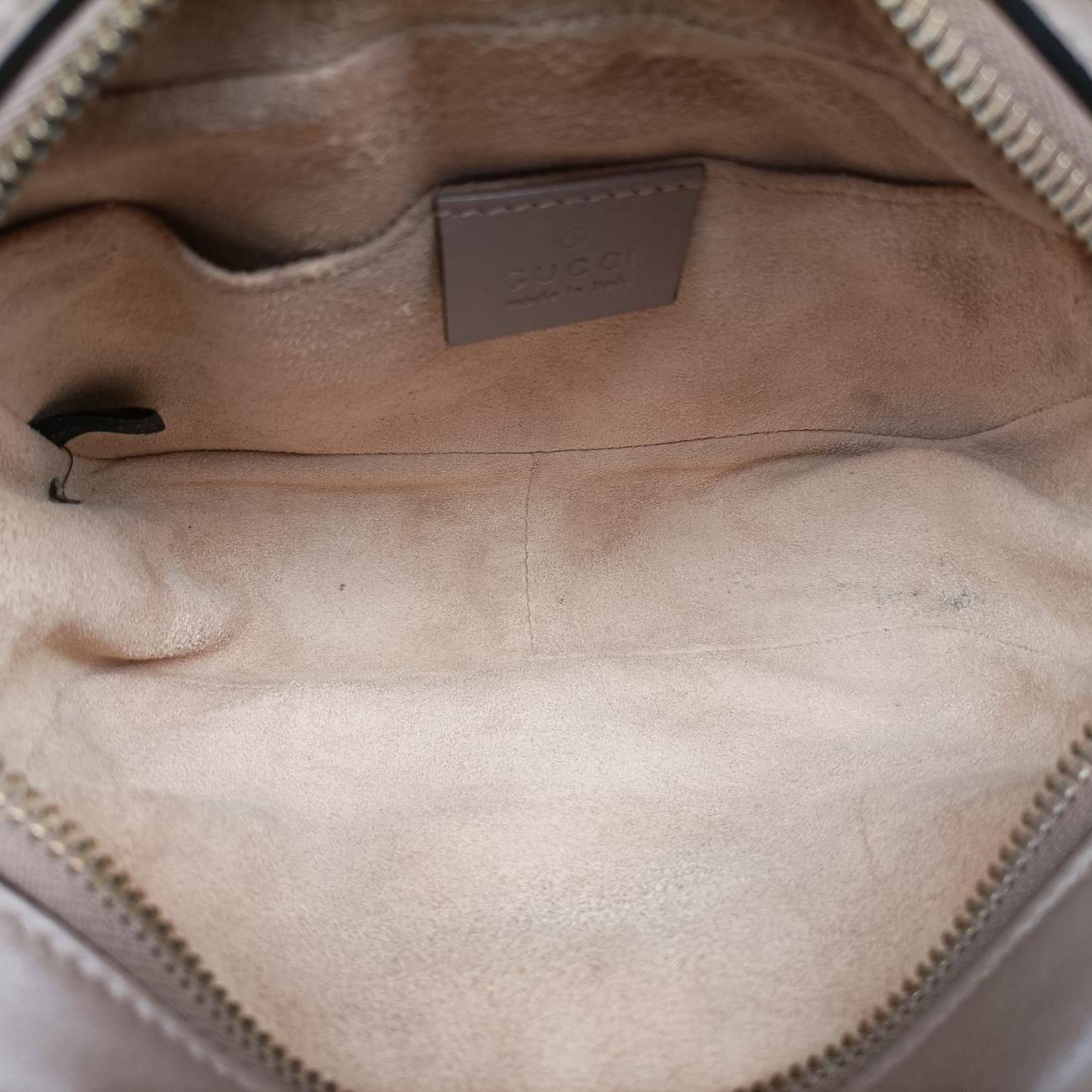 Gucci GG Marmont Beige Leather Shoulder — view 9