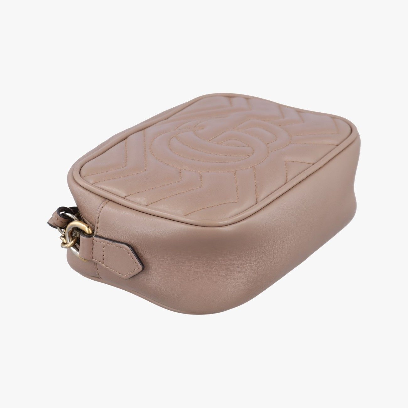 Gucci GG Marmont Beige Leather Shoulder — view 7