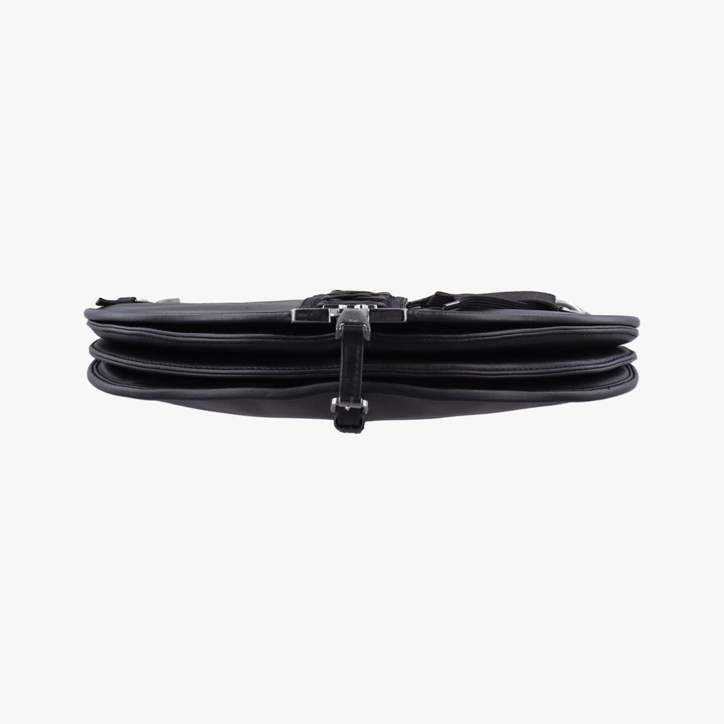Dior a Dos Mitt It Corset Hobo Black Leather — view 3