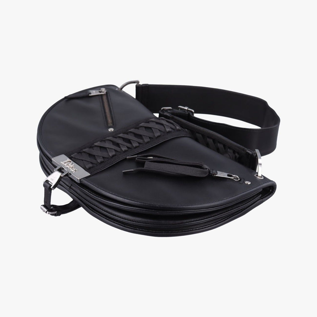 Dior a Dos Mitt It Corset Hobo Black Leather — view 4