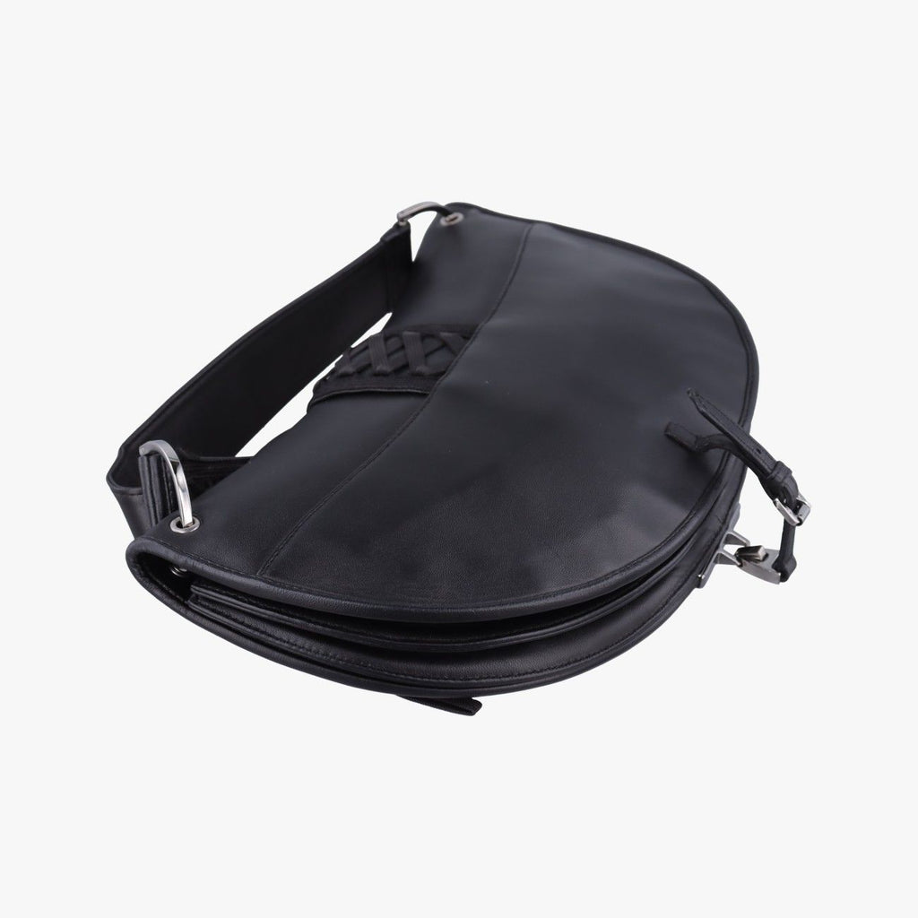 Dior a Dos Mitt It Corset Hobo Black Leather — view 7