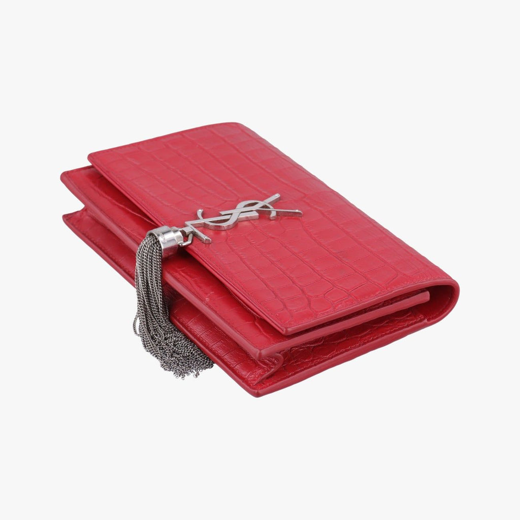 Saint Laurent Kate Red Leather Shoulder — view 4
