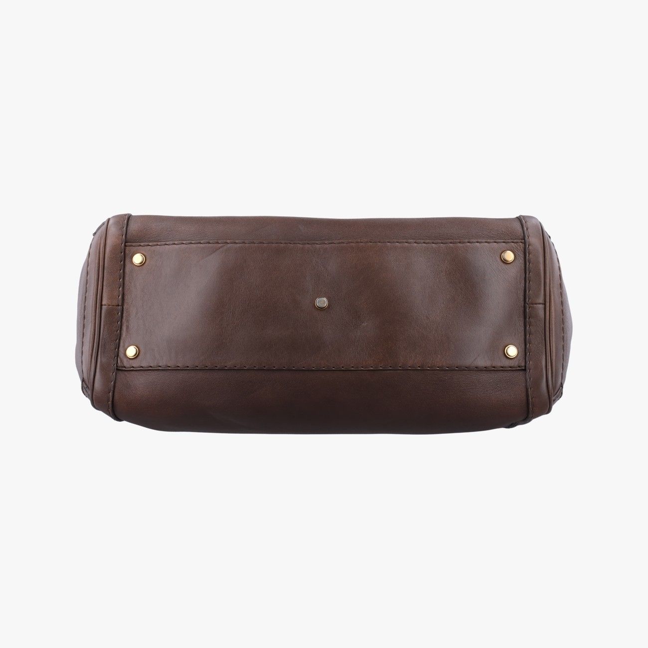 Gucci GG Running Camel Leather Handbag — view 3