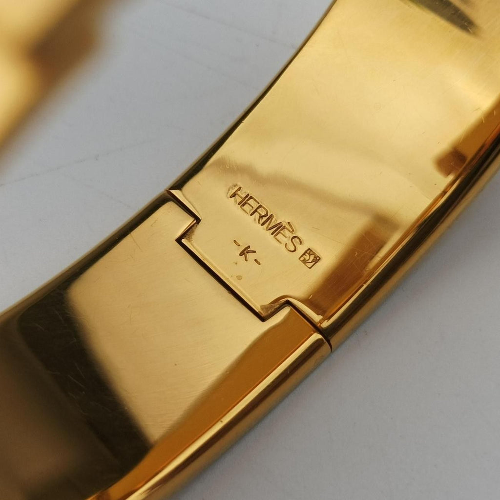 Hermes Clic Clac White Gold Bracelet — view 6