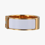 Hermes Clic Clac White Gold Bracelet — view 3