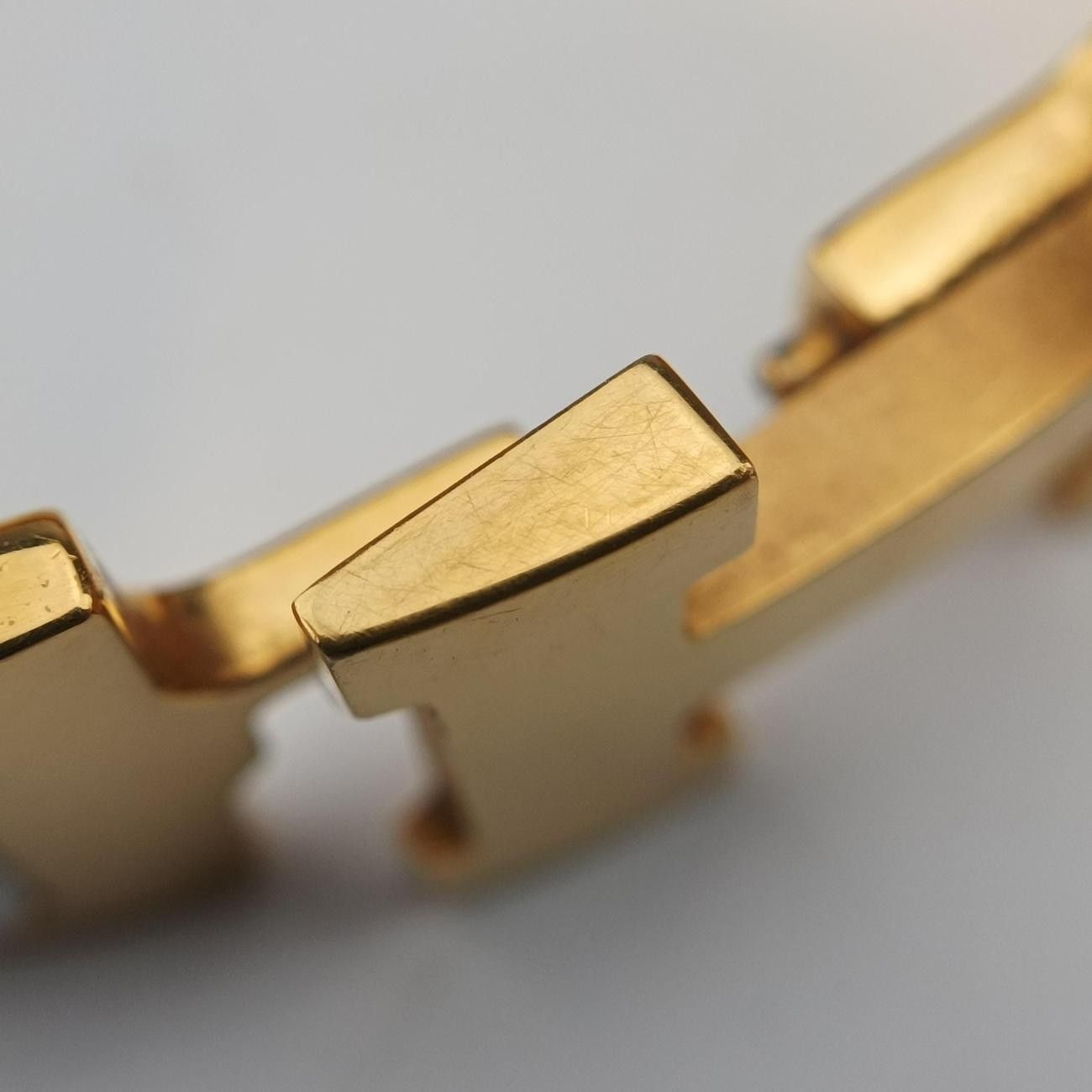 Hermes Clic Clac White Gold Bracelet — view 7