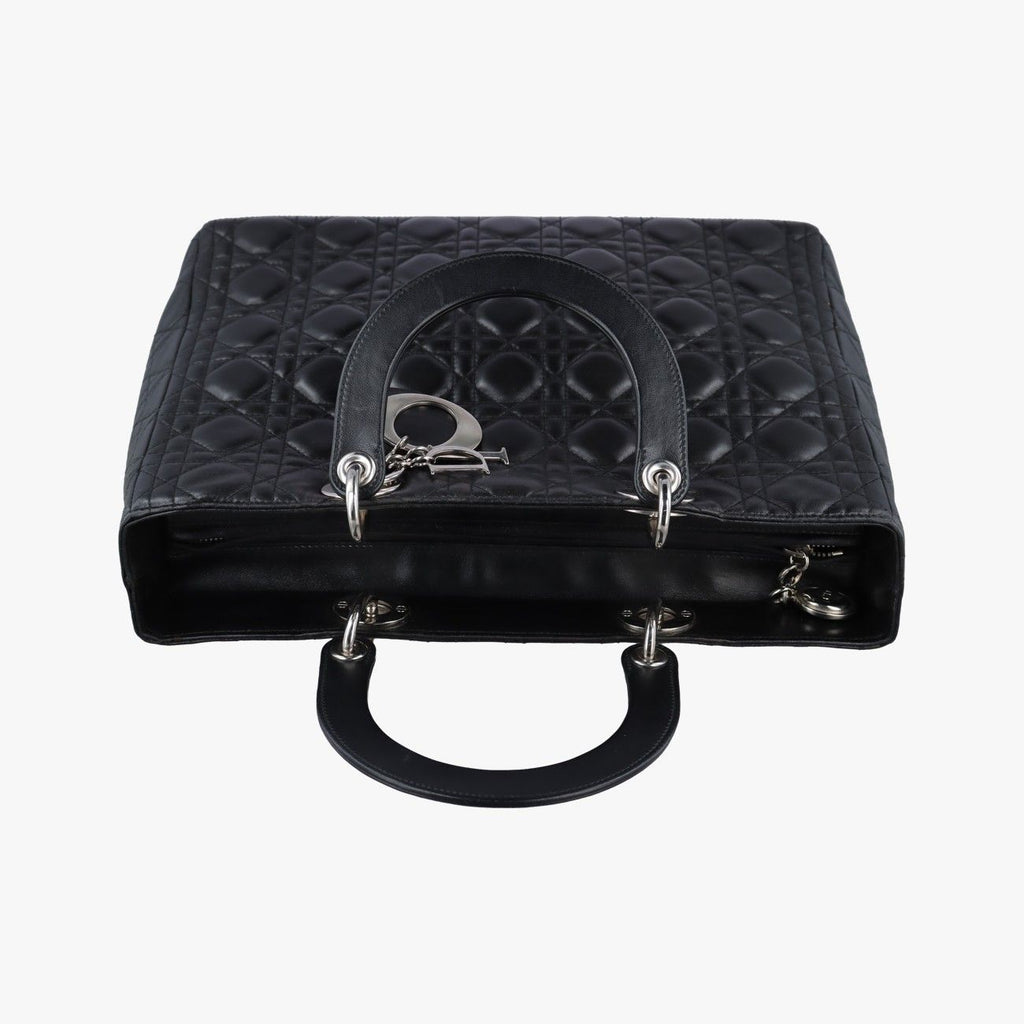 Dior Lady Black Lambskin Handbag — view 8