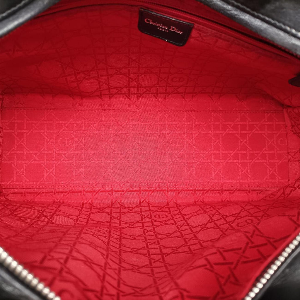 Dior Lady Black Lambskin Handbag — view 9