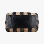 Fendi Forever Bowlet Multicolor Sequin Embroidery Wool Fabric Patent Zge Handbag — view 3
