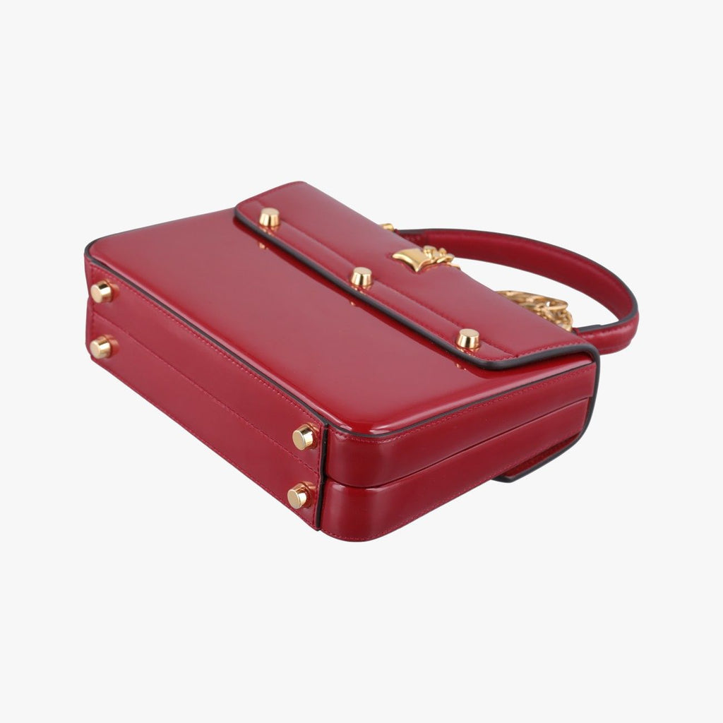 Gucci Sylvie Red Patent Shoulder — view 6