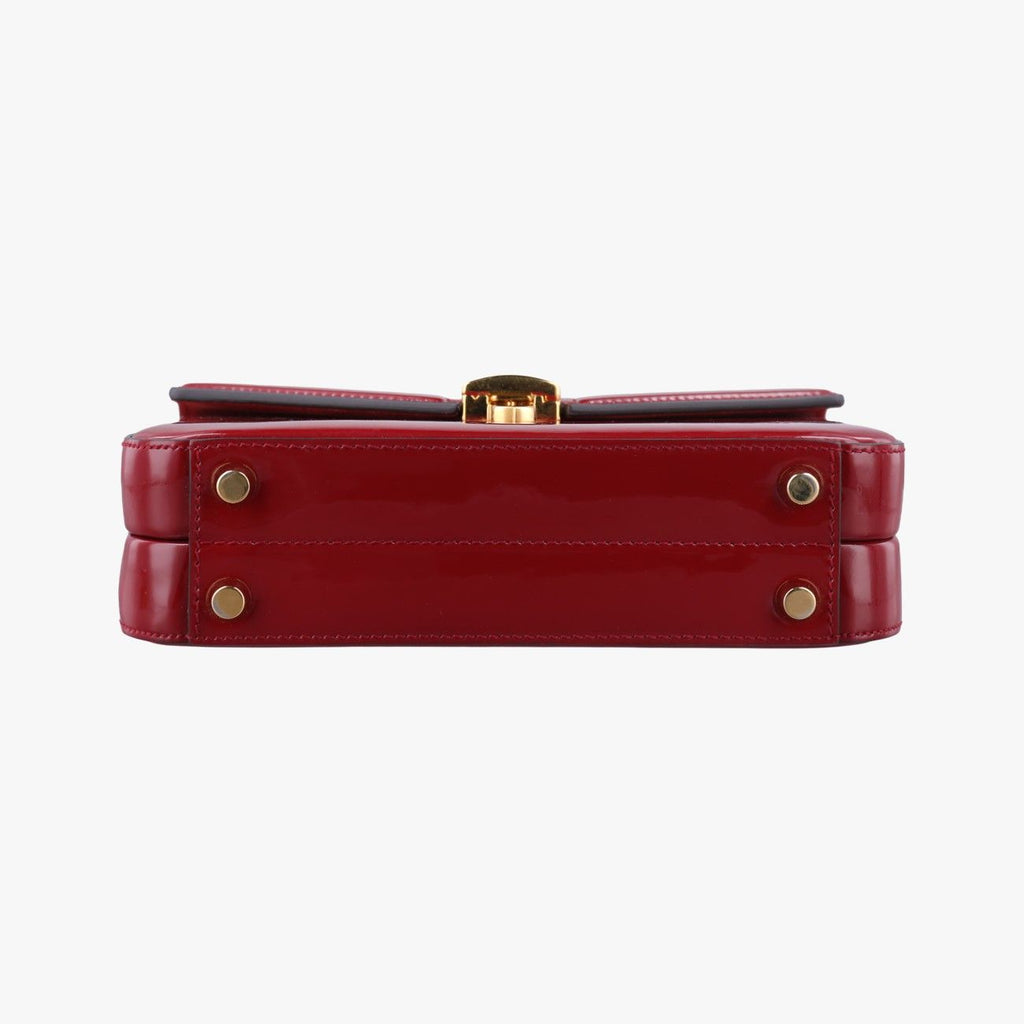 Gucci Sylvie Red Patent Shoulder — view 3