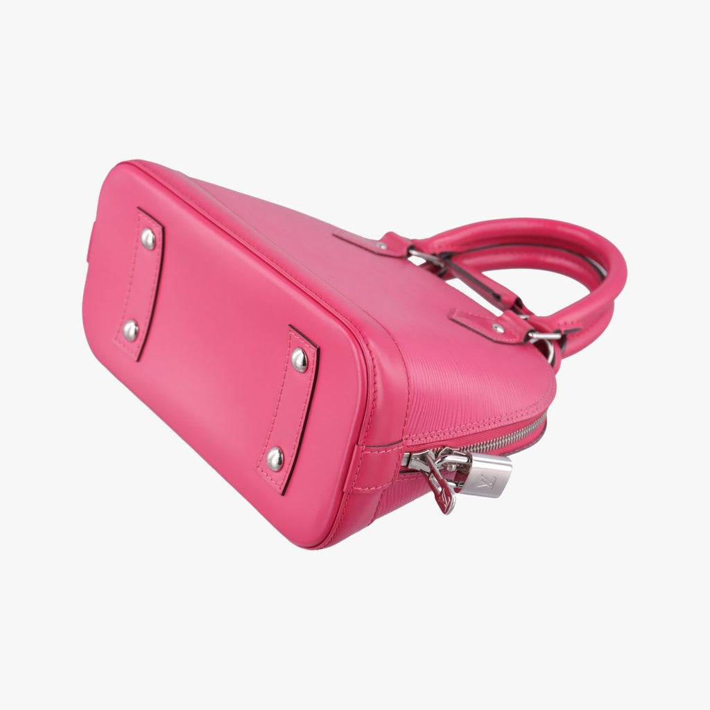 Louis Vuitton Alma BB Rose Pondicherry Epi Handbag — view 6