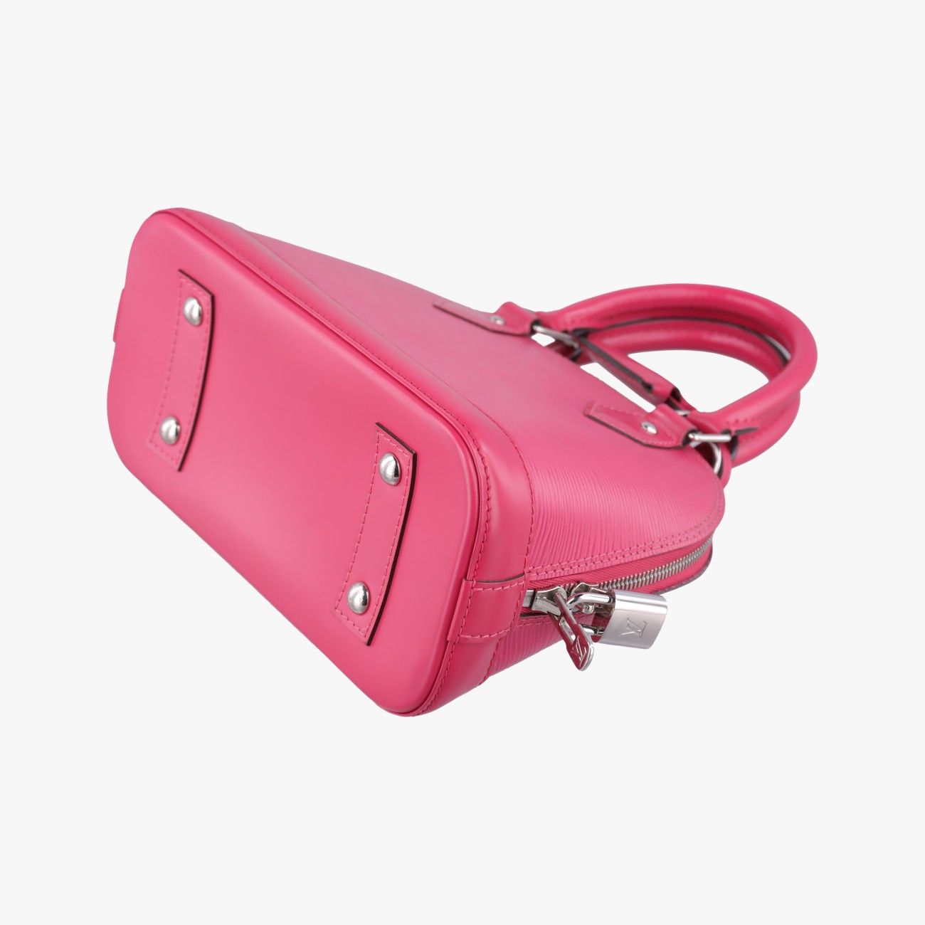 Louis Vuitton Alma BB Rose Pondicherry Epi Handbag — view 6