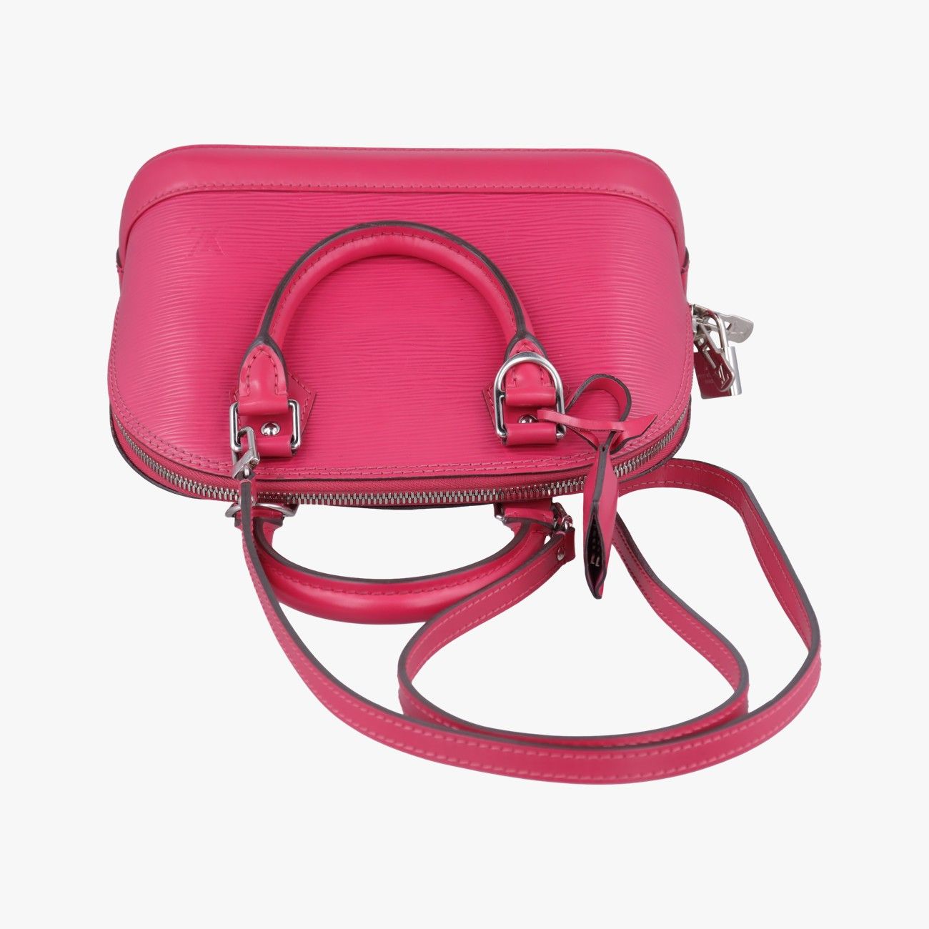 Louis Vuitton Alma BB Rose Pondicherry Epi Handbag — view 8