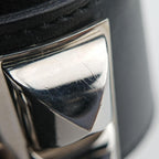 Hermes Collier de Chien Black Silver Leather S SI Bracelet — view 9