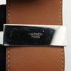 Hermes Collier de Chien Black Silver Leather S SI Bracelet — view 6