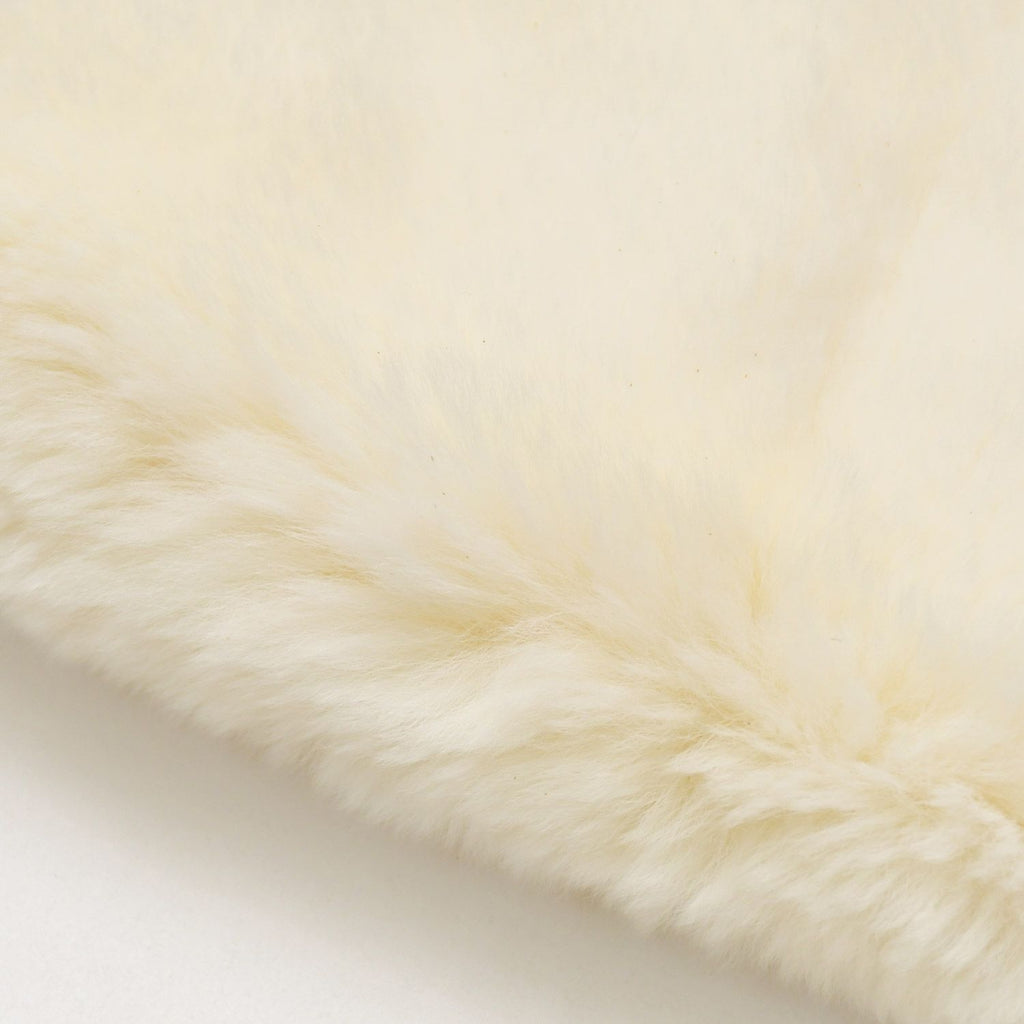Chanel Big CC Logo Rabbit Neck Warmer Scarf White Black — view 7