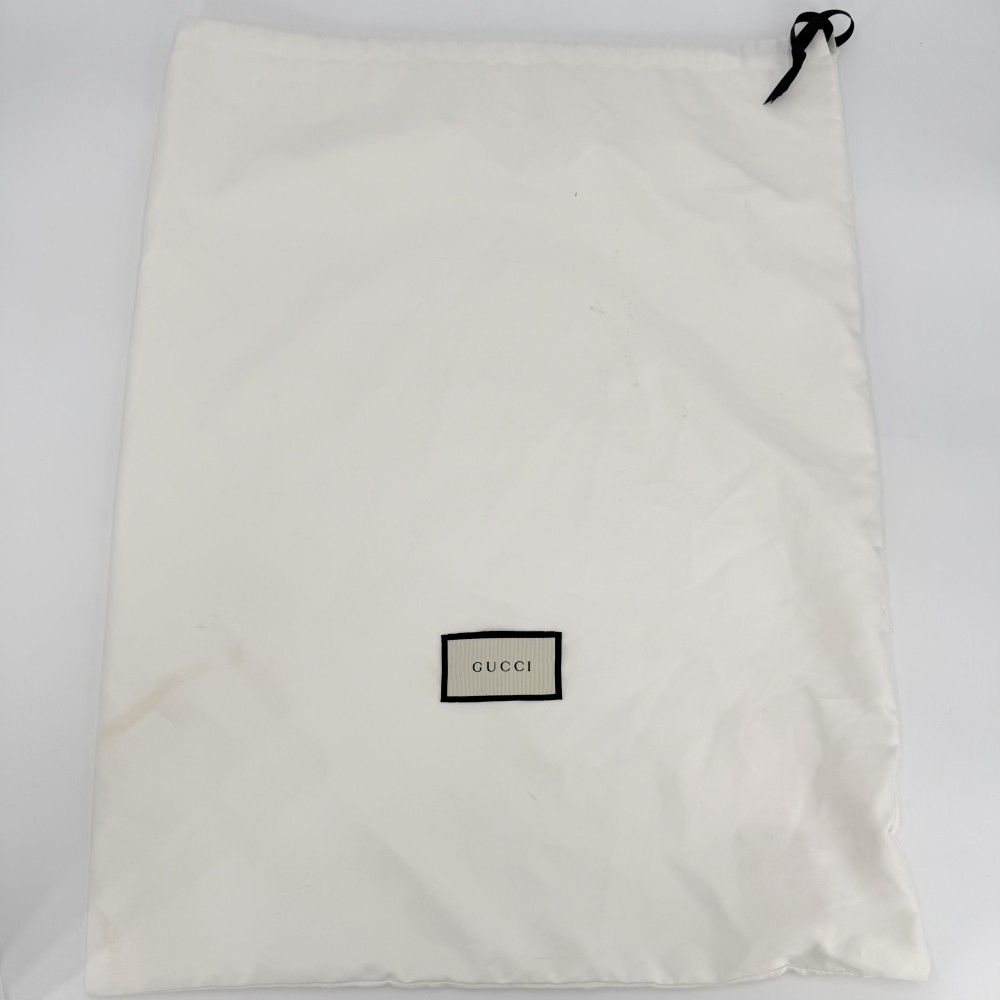Gucci Backpack Small GG Supreme Canvas Leather Beige Black Silver — view 9