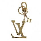 Louis Vuitton Key Holder Porte Cles LV Capucines Bag Charm Key Ring Black Gold — view 2