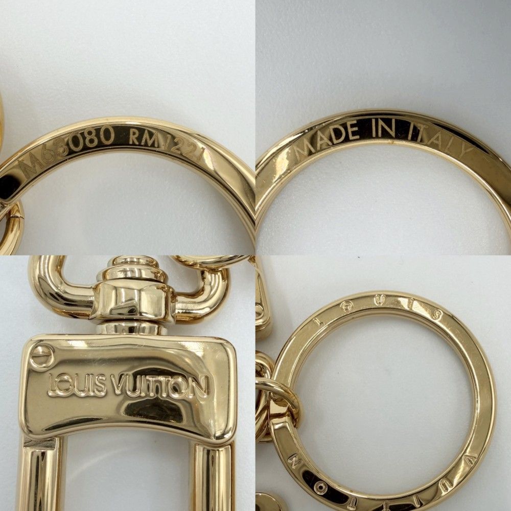 Louis Vuitton Key Holder Porte Cles LV Capucines Bag Charm Key Ring Black Gold — view 3