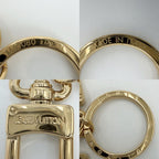 Louis Vuitton Key Holder Porte Cles LV Capucines Bag Charm Key Ring Black Gold — view 3