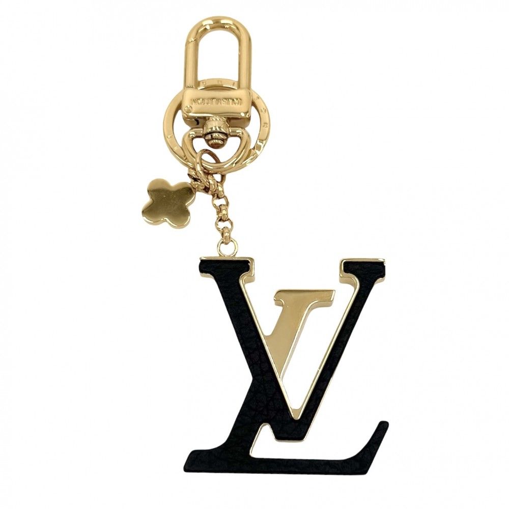 Louis Vuitton Key Holder Porte Cles LV Capucines Bag Charm Key Ring Black Gold