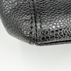Chanel Handbag Chain Tote Shoulder Caviar Leather Black Gold — view 8