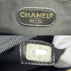 Chanel Handbag Chain Tote Shoulder Caviar Leather Black Gold — view 5