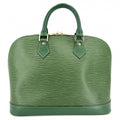 Louis Vuitton Handbag Alma PM Epi Leather Green Gold