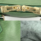 Louis Vuitton Handbag Alma PM Epi Leather Green Gold — view 8