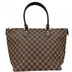 Louis Vuitton Tote Damier Saleya MM Handbag Shoulder Brown Gold — view 2
