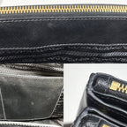 Prada 2-Way Galleria Large Shoulder Bag Leather Black Gold — view 8