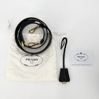 Prada 2-Way Galleria Large Shoulder Bag Leather Black Gold — view 9