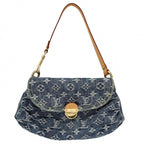 Louis Vuitton Mini Pleaty Mini Bag Monogram Denim Blue Gold