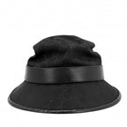 Gucci Hat GG Canvas Bucket Hat Double L Polyester Black Gold — view 3