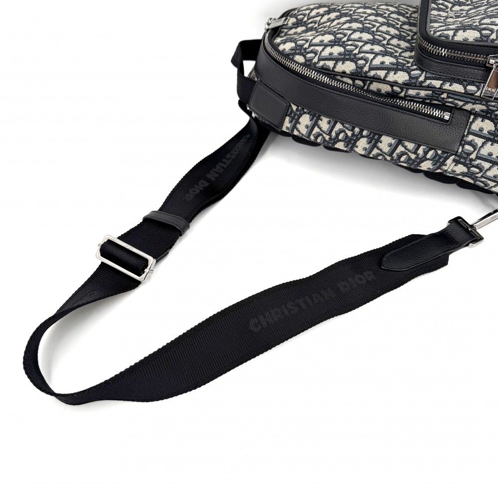 Dior Homme Shoulder Bag Mini Rider Cross Navy Black Silver — view 6