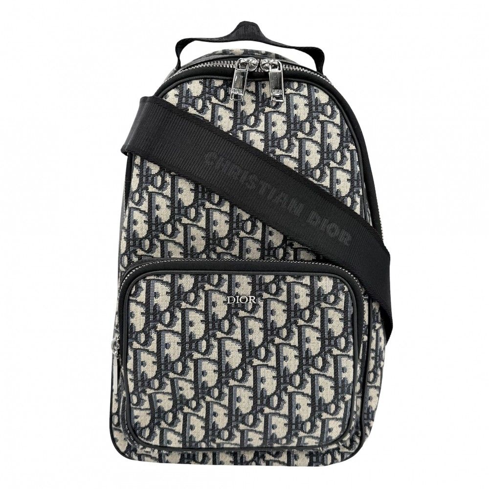 Dior Homme Shoulder Bag Mini Rider Cross Navy Black Silver
